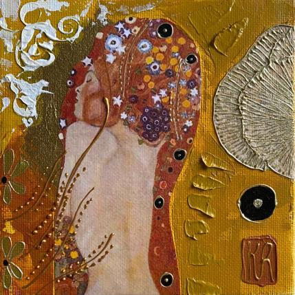 Peinture La sieste  par Romanelli Karine | Tableau Figuratif Acrylique, Collage Nu, Scènes de vie