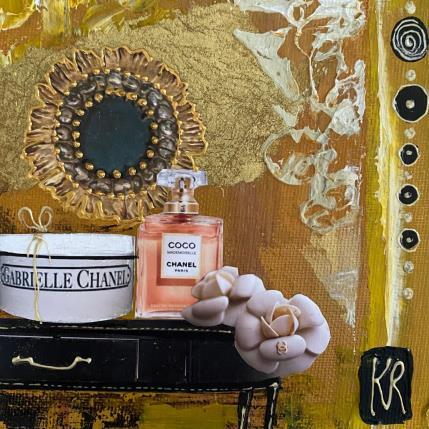 Painting L’instant mode  by Romanelli Karine | Painting Figurative Acrylic, Gluing, Paper, Pastel, Posca Mode