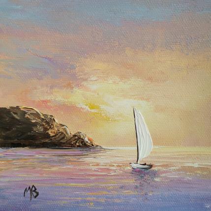 Peinture Couleurs du soir par Blandin Magali | Tableau Figuratif Huile Paysages