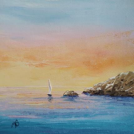 Peinture Lumière couchante par Blandin Magali | Tableau Figuratif Huile Paysages