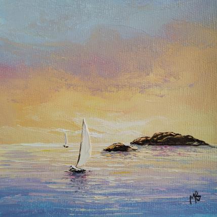 Peinture Paysage coloré par Blandin Magali | Tableau Figuratif Huile Paysages