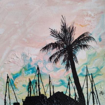 Peinture Vers le port par Blandin Magali | Tableau Figuratif Huile Paysages