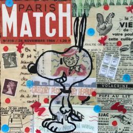 Painting Snoopy oups by Kikayou | Painting Pop-art Acrylic, Gluing, Graffiti Pop icons