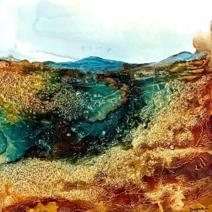 Painting Bronze Age 2123 by Depaire Silvia | Painting Abstract Acrylic Marine, Minimalist, Pop icons