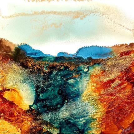 Painting Bronze Age 2152 by Depaire Silvia | Painting Abstract Acrylic Landscapes, Marine, Minimalist