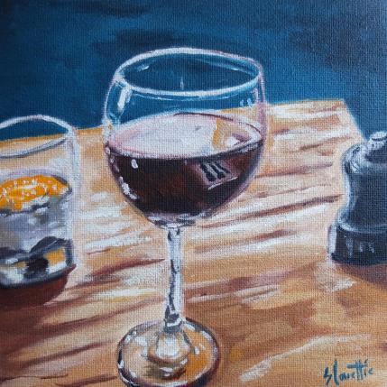 Peinture Still Life Merlot par Coueffic Sébastien | Tableau Figuratif Huile Natures mortes, Scènes de vie