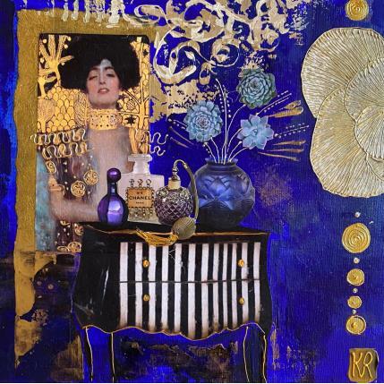 Peinture L'amour de Klint par Romanelli Karine | Tableau Figuratif Acrylique, Collage