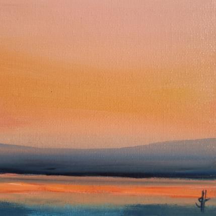 Peinture MOUNTAIN SUNSET par Herz Svenja | Tableau Impressionnisme Acrylique Paysages