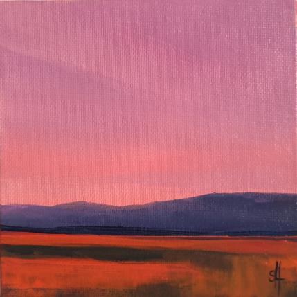 Peinture PINK SKY par Herz Svenja | Tableau Impressionnisme Acrylique Paysages
