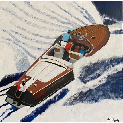 Peinture Petite famille sur Riva par Du Planty Anne | Tableau Figuratif Acrylique