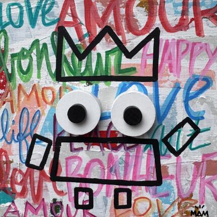 Peinture HELLO POTE par Mam | Tableau Pop-art Acrylique Icones Pop, Minimaliste, Portraits