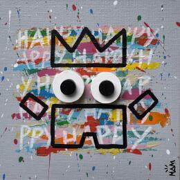 Peinture HAPPY POTE par Mam | Tableau Pop-art Acrylique Icones Pop, Portraits, Société