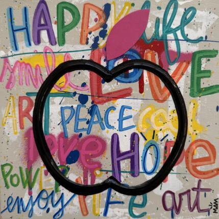 Peinture POM'D'HAPPY par Mam | Tableau Pop-art Acrylique Icones Pop