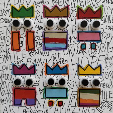 Peinture 6 POTES par Mam | Tableau Pop-art Acrylique Icones Pop