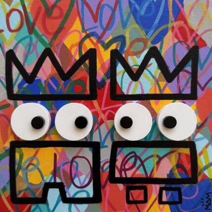 Peinture LOVE LOVE par Mam | Tableau Pop-art Acrylique Icones Pop