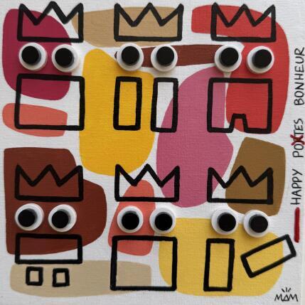 Peinture TRIBU HAPPY par Mam | Tableau Pop-art Acrylique Icones Pop