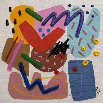 Peinture JOY par Mam | Tableau Abstrait Acrylique Minimaliste