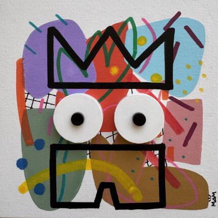 Peinture MON POTE par Mam | Tableau Pop-art Acrylique Icones Pop, Minimaliste, Portraits