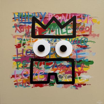 Peinture MON POTE par Mam | Tableau Pop-art Acrylique Icones Pop, Minimaliste, Portraits
