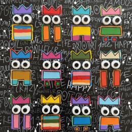 Painting TRIBU STREET by Mam | Painting Street art Acrylic Pop icons, Portrait, Society