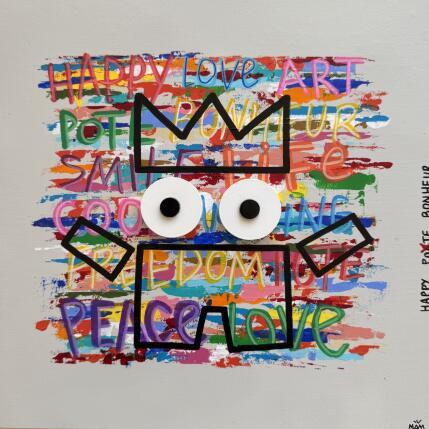 Peinture WELCOME par Mam | Tableau Pop-art Acrylique Icones Pop, Portraits, Société