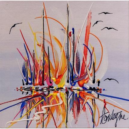 Peinture Jets colorés par Fonteyne David | Tableau Figuratif Acrylique