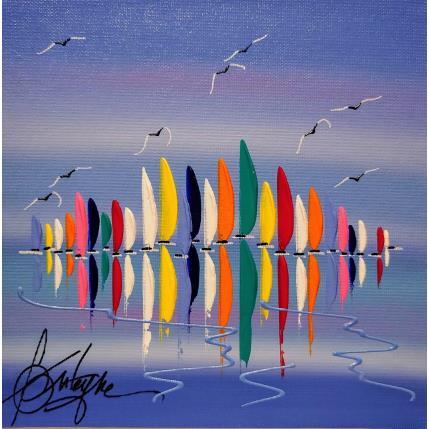 Peinture Le toit du monde par Fonteyne David | Tableau Figuratif Acrylique