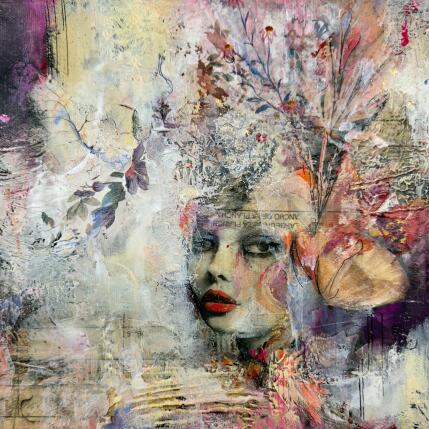 Peinture L'éternelle jeunesse par Bergeron Marie-Josée | Tableau Abstrait Acrylique, Collage, Encre, Papier, Pastel, Posca