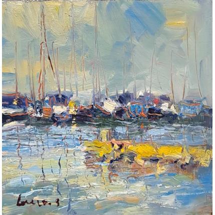 Peinture Tous les bateaux ... carqueiranne par Greco Salvatore | Tableau Figuratif Huile