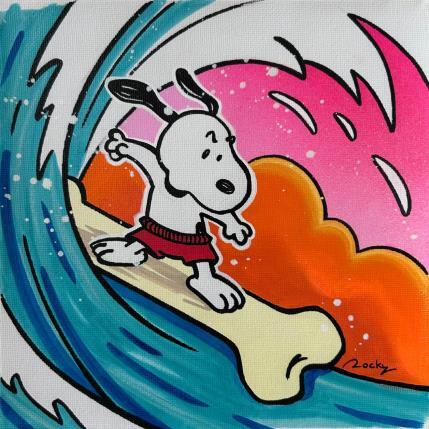 Peinture Surfin Bone par Rocky Chaplin | Tableau Pop-art Acrylique, Posca Icones Pop