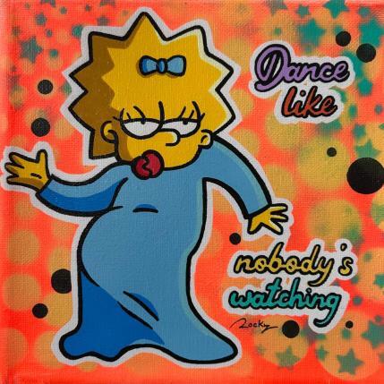 Peinture Boogie Maggie par Rocky Chaplin | Tableau Pop-art Acrylique, Graffiti, Posca Icones Pop