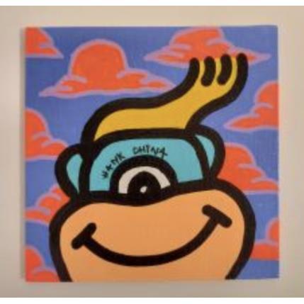 Peinture Funny one par Hank China | Tableau Pop-art Acrylique, Posca