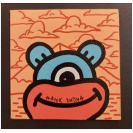 Peinture funny six par Hank China | Tableau Pop-art Acrylique, Posca
