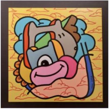 Peinture Sunny two par Hank China | Tableau Pop-art Acrylique, Posca