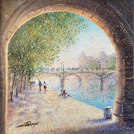 Peinture Cadre Parisien  par Dessapt Alan | Tableau Impressionnisme Acrylique, Huile Urbain