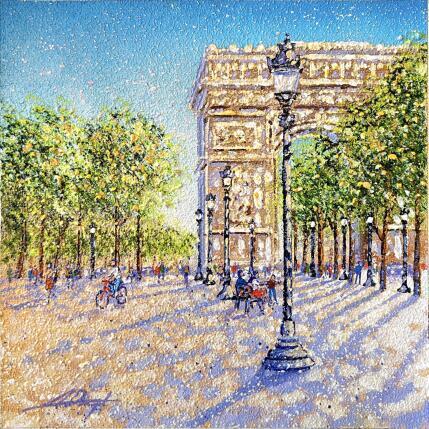 Peinture le temps est bon  par Dessapt Alan | Tableau Impressionnisme Acrylique, Huile Urbain