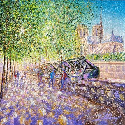Peinture Douceur de Seine par Dessapt Alan | Tableau Impressionnisme Acrylique, Huile Urbain