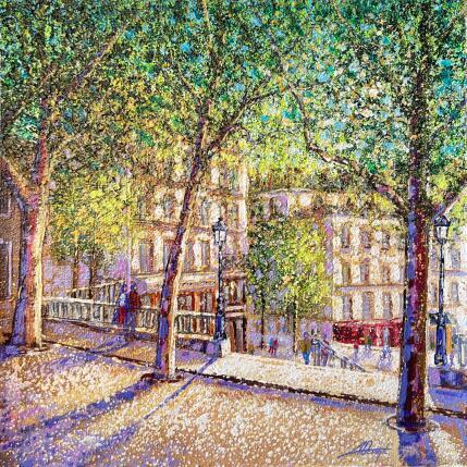 Peinture Soleil sur le pavé  par Dessapt Alan | Tableau Impressionnisme Acrylique, Huile Urbain