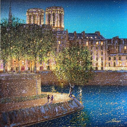 Peinture Reflet de minuit  par Dessapt Alan | Tableau Impressionnisme Acrylique, Huile Urbain