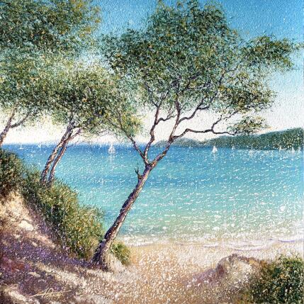 Peinture Éclat d’Azur par Dessapt Alan | Tableau Impressionnisme Acrylique, Huile Nature, Paysages