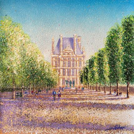 Peinture Promenade vers le palais  par Dessapt Alan | Tableau Impressionnisme Acrylique, Huile Urbain