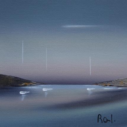 Peinture Douce quiétude 73 par Roussel Marie-Ange et Fanny | Tableau Figuratif Huile Marine, Minimaliste