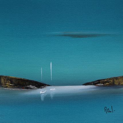 Gemälde Plénitude2    73 von Roussel Marie-Ange et Fanny | Gemälde Figurativ Öl Marine, Minimalistisch