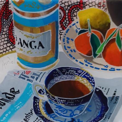 Peinture Au Moka, on aimait les plats épicés par Auriol Philippe | Tableau Figuratif Acrylique, Plexiglas, Posca Natures mortes