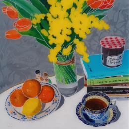 Gemälde Ils aimaient plus les couleurs que Christian von Auriol Philippe | Gemälde Figurativ Acryl, Plexiglas, Posca Stillleben