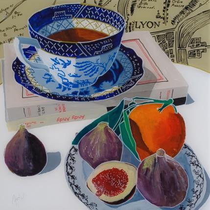 Peinture L'amour de Andy pour les figues les avait surpris par Auriol Philippe | Tableau Figuratif Acrylique, Plexiglas, Posca Natures mortes