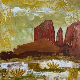 Painting Sweet mémories by Romanelli Karine | Painting Figurative Acrylic, Pastel, Posca Landscapes, Nature, Pop icons