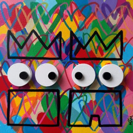 Peinture LOVE LOVE par Mam | Tableau Pop-art Acrylique Icones Pop, Portraits, Société