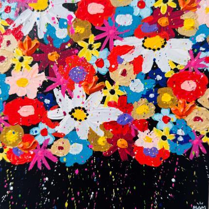 Peinture MARGUERITES par Mam | Tableau Pop-art Acrylique Nature, Natures mortes
