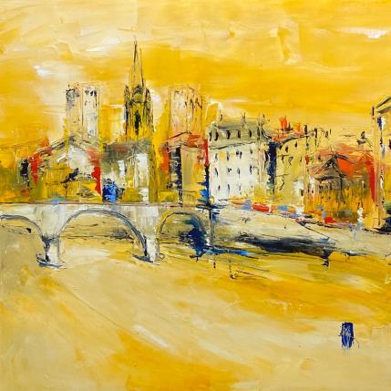 Peinture La Ville par Raffin Christian | Tableau Figuratif Huile Urbain